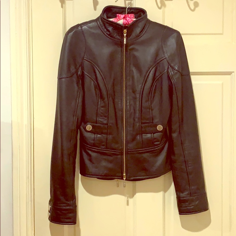MARCIANO 100% Leather Slim Fit Jacket Size XS